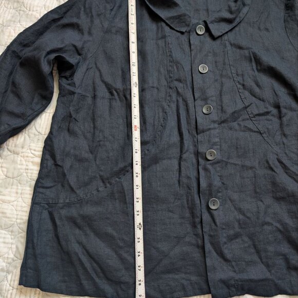 Flax Women`s 100% Linen Button Front Jacket Shirt Size 1G 18-20 XL - Picture 14 of 14